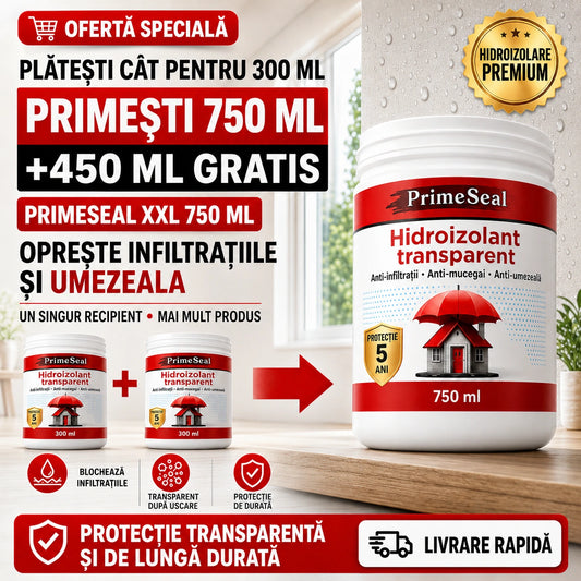 PrimeSeal XXL 750 ml – Plătești 300 ml și primești 450 ml GRATIS