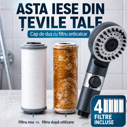 Cap de Duș cu Filtru Anticalcar HidroSpa Max + 4 Filtre Incluse